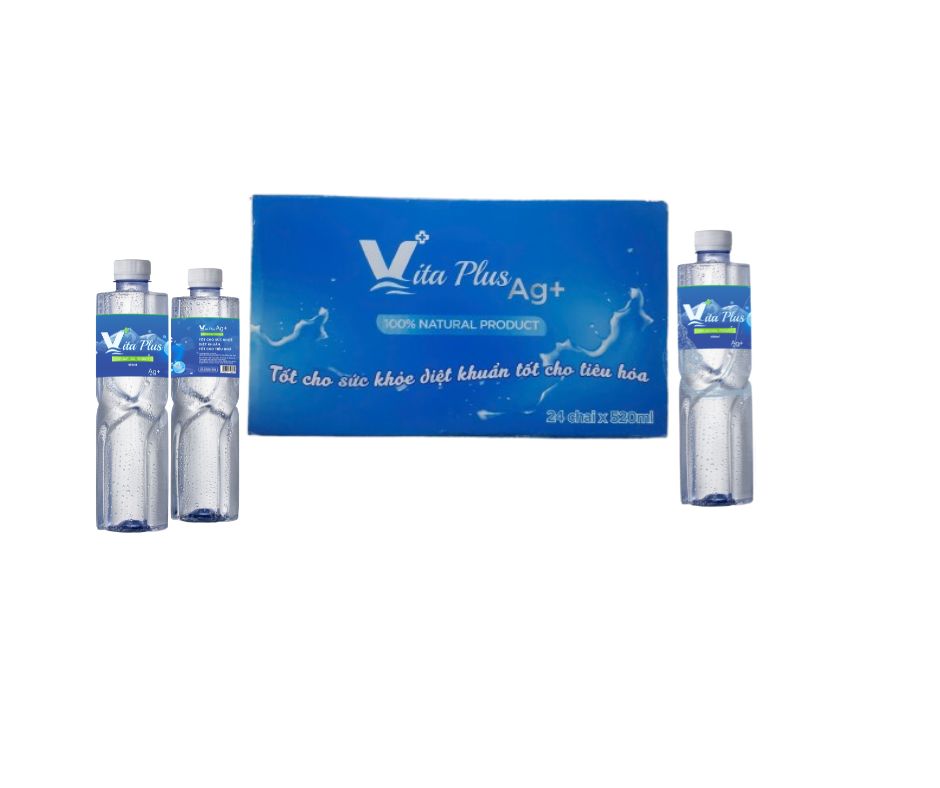 Nước Từ trường Ion-bạc Vita Plus Ag+ Thùng 24 chai 520ML