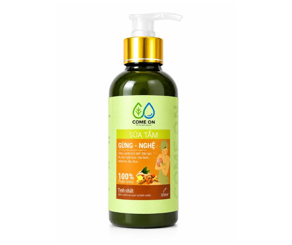 Sữa tắm gừng nghệ Come On - chai 500ml