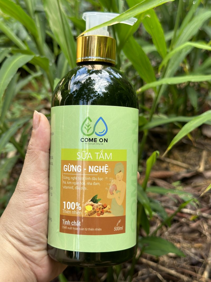 Sữa tắm gừng nghệ Come On - chai 500ml