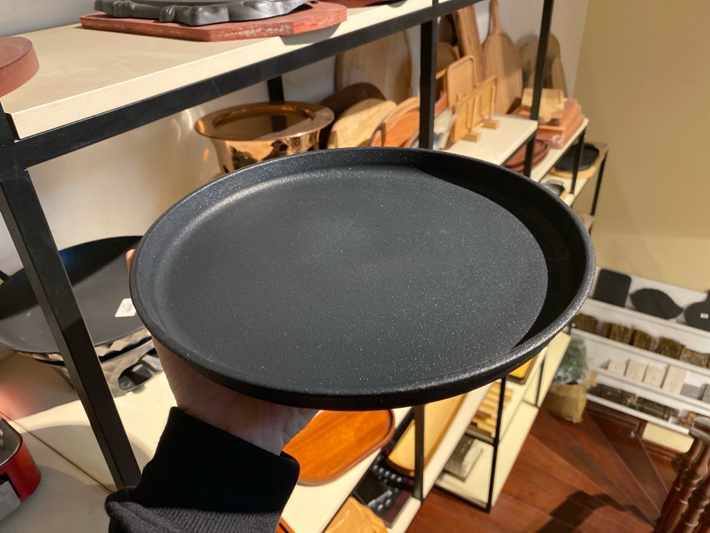 Bản Gang Tròn Đễ Gỗ Đỏ 24cm