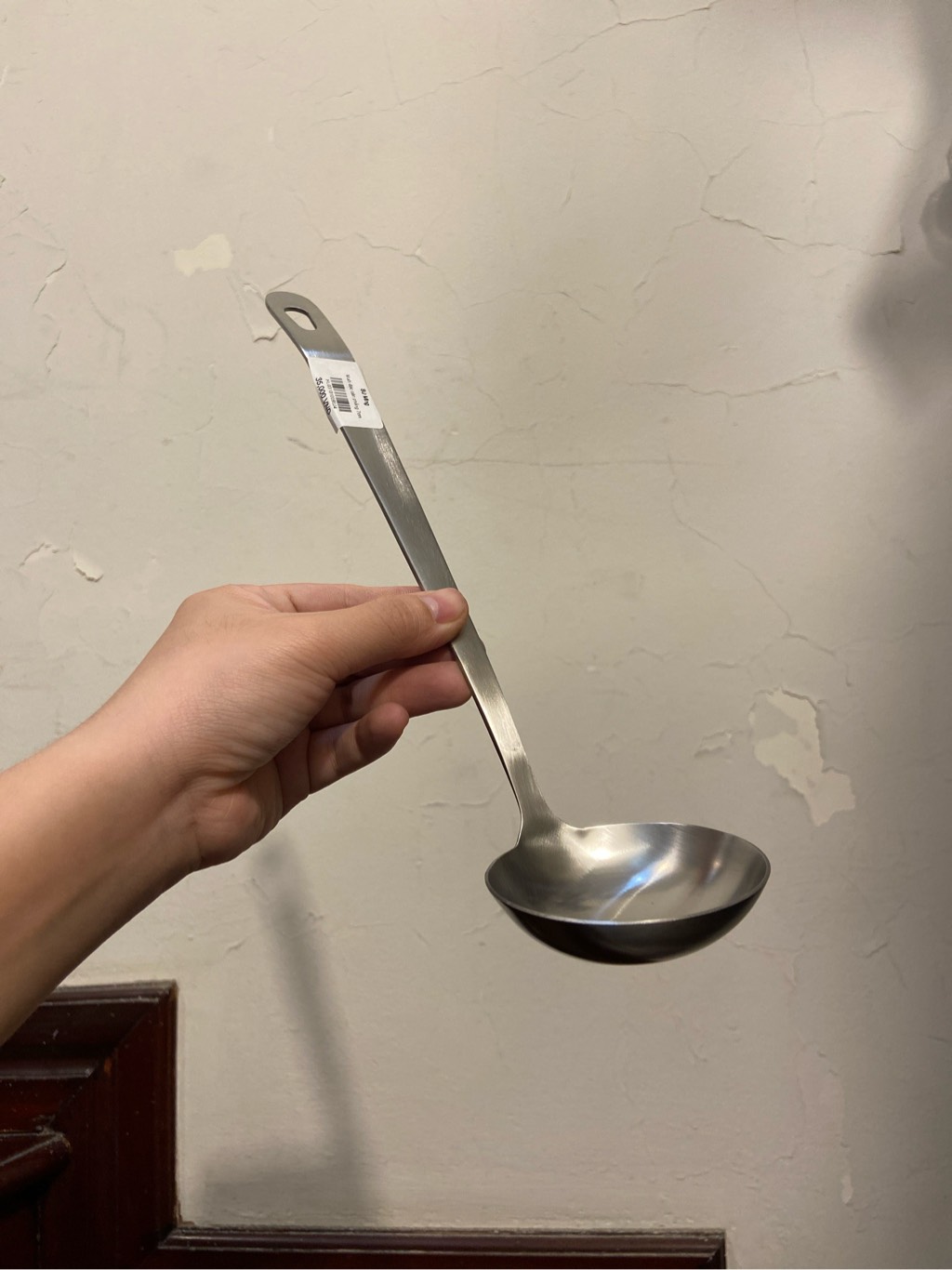 Muôi đặc cán phẳng 7cm