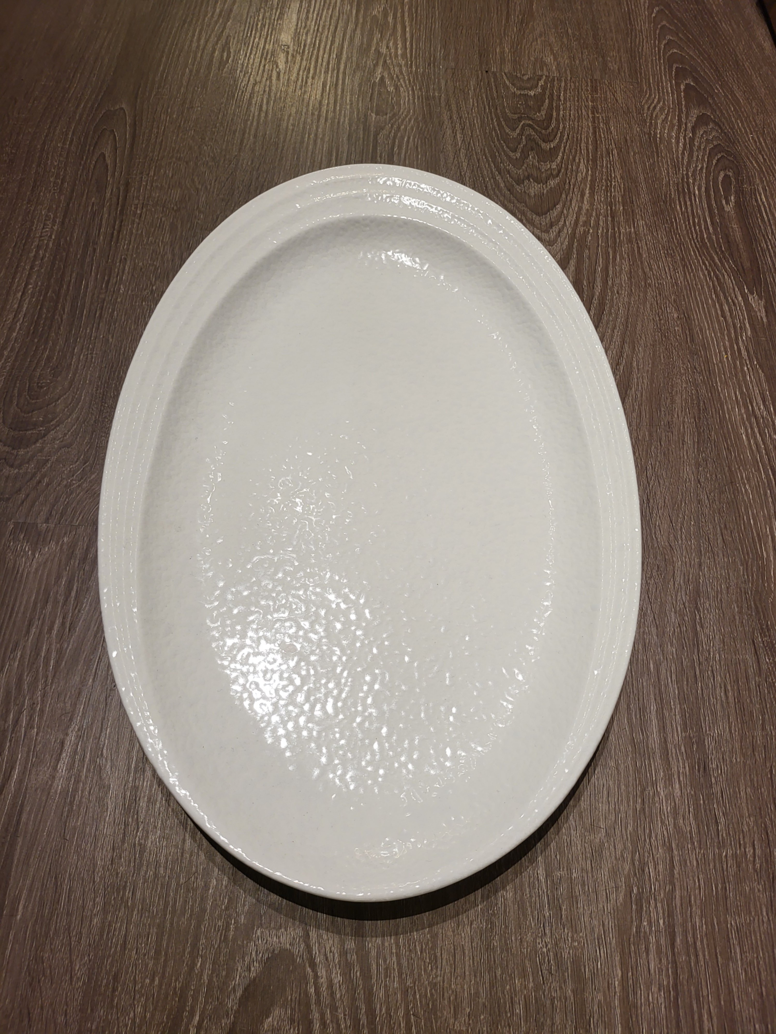Dĩa xoài 40x26cm tuyết trắng