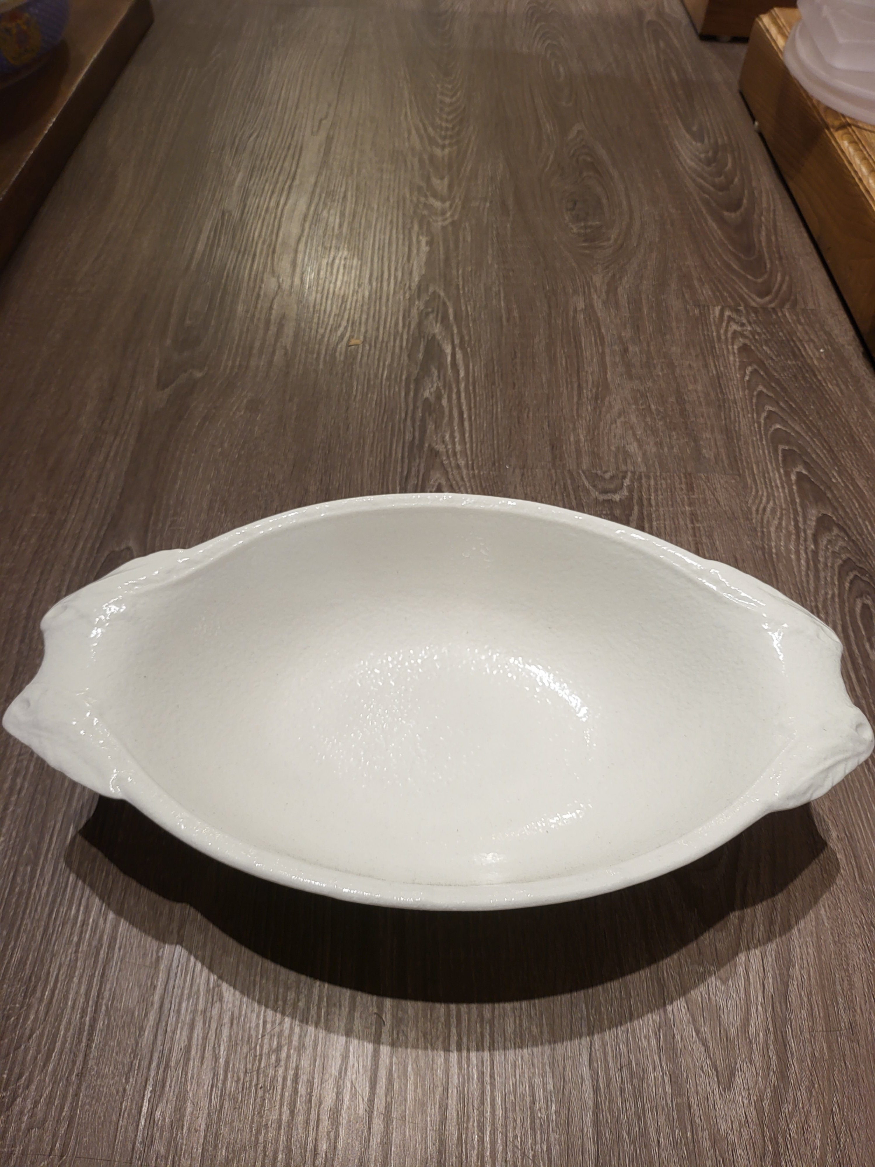 Tô kim lượng 36x9.5cm tuyết trắng