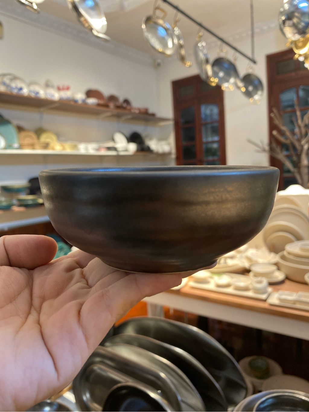 Chén cơm 11.5x4.5cm nâu đồng