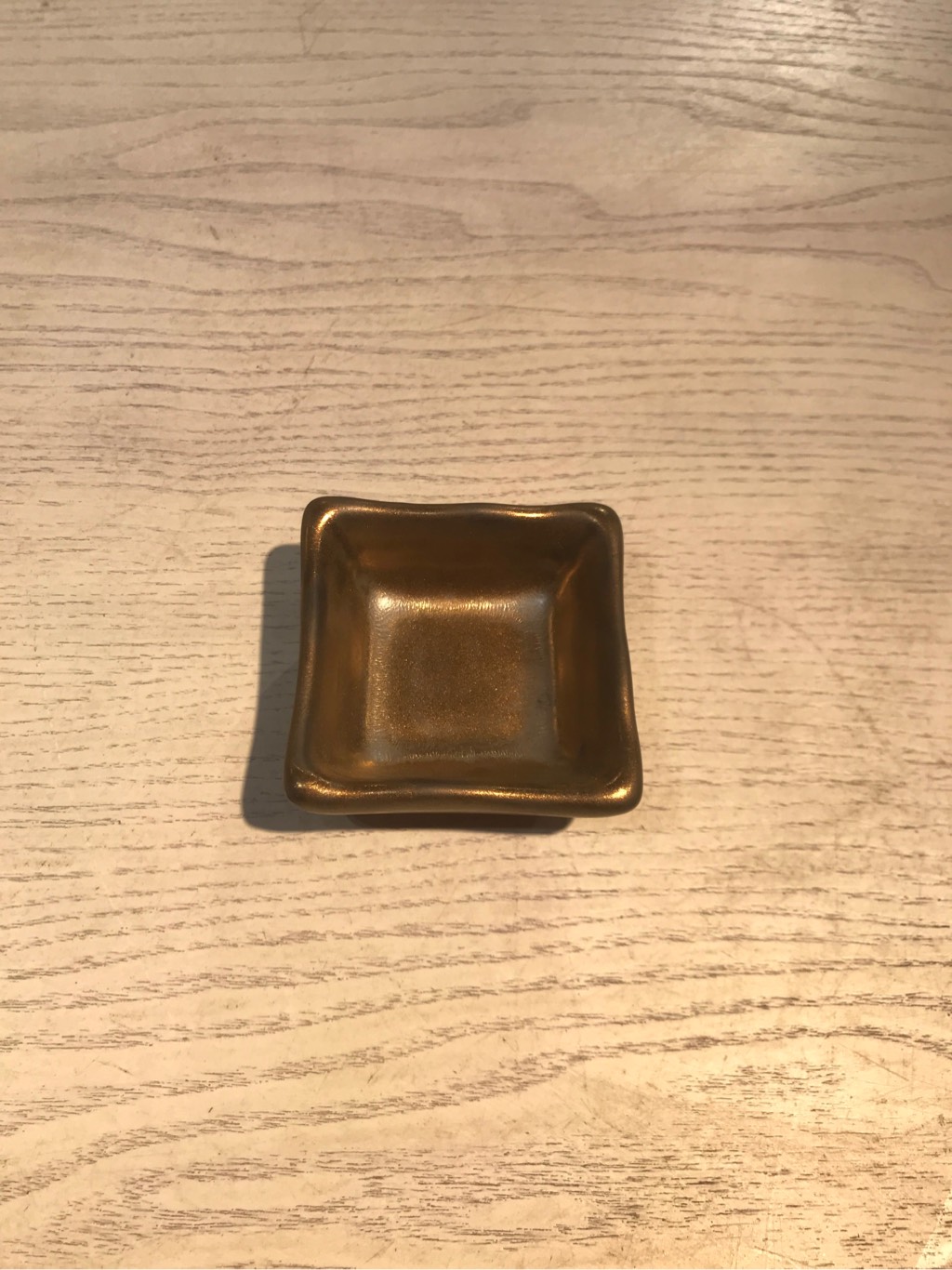 Chén chấm vuông 6.3x2.8cm nâu đồng