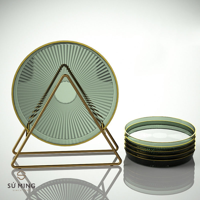 Set 6 Đĩa Có Giá Treo Nhựa