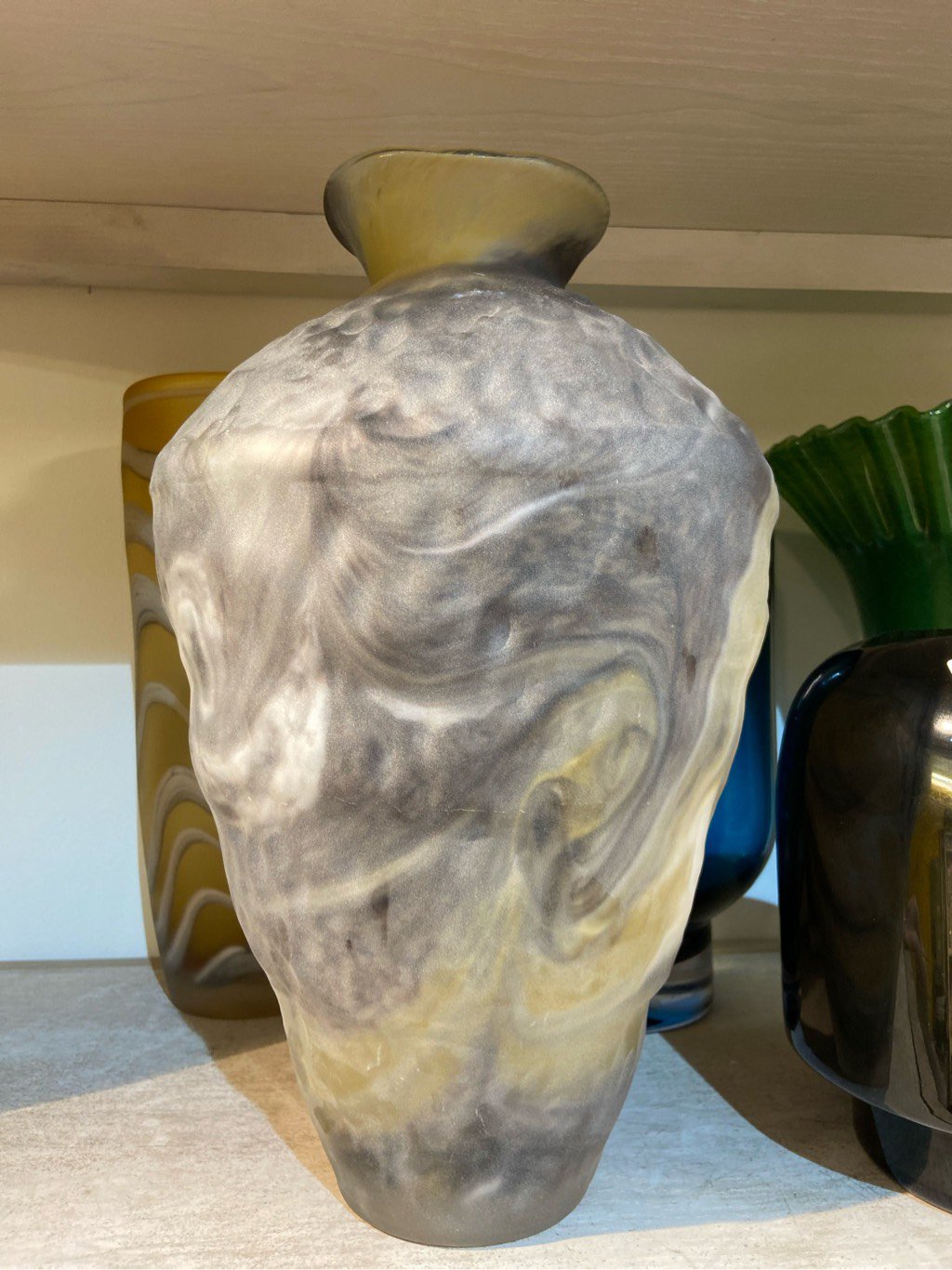 Lọ hoa ombre tím nâu