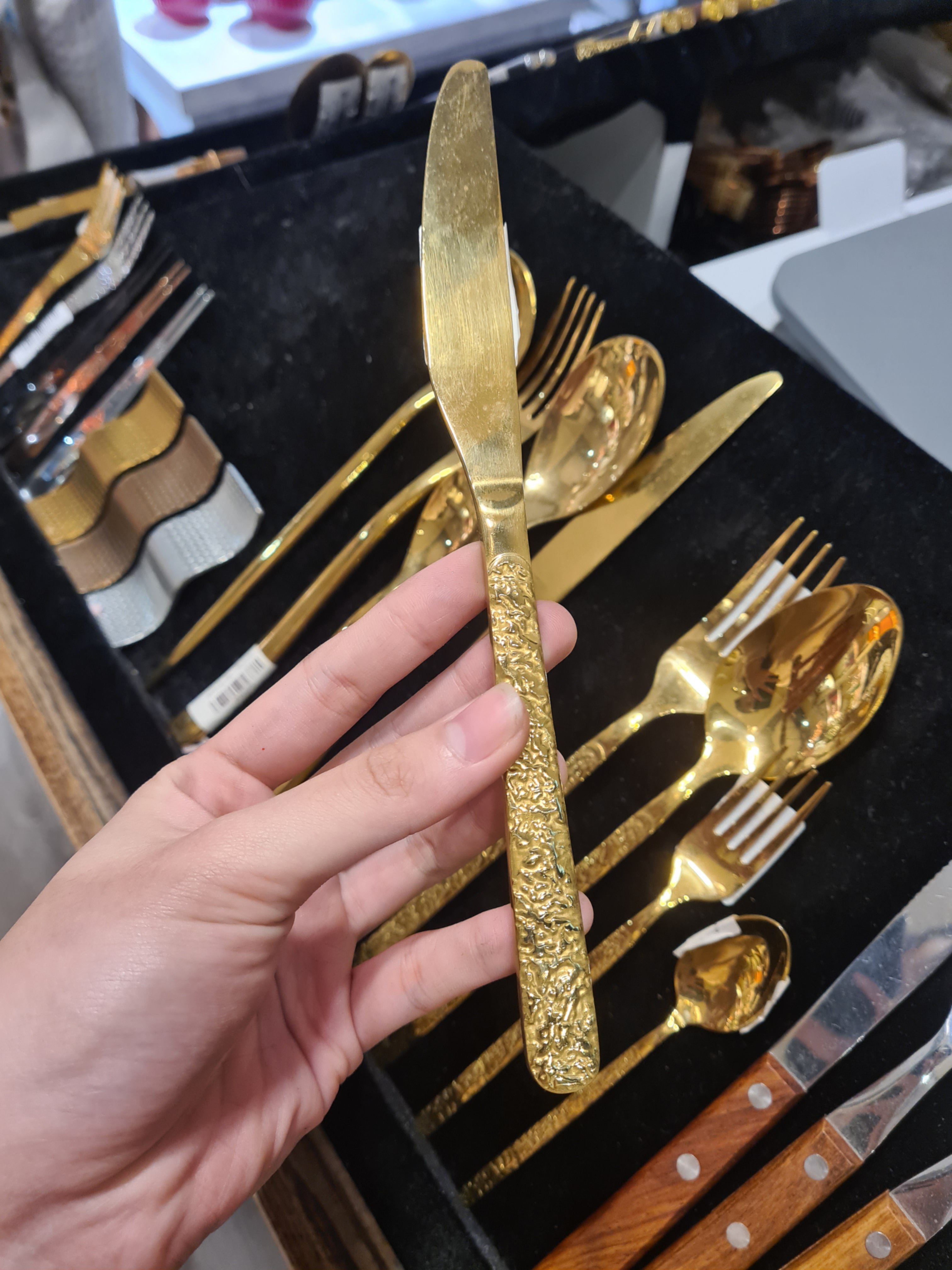 Dao Thìa Dĩa Cán Vân Sần
