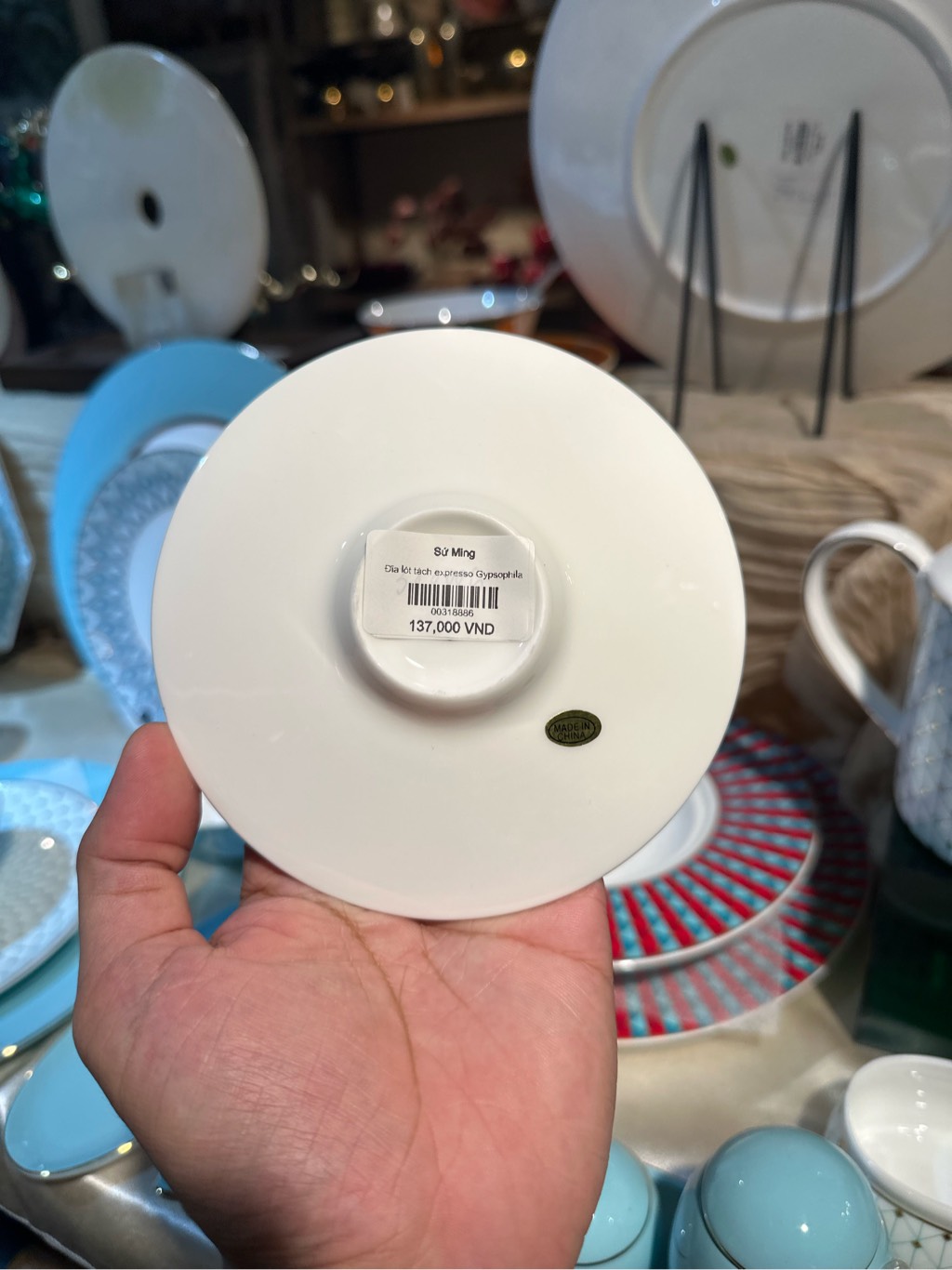 Đĩa lót tách espresso Gypsophila