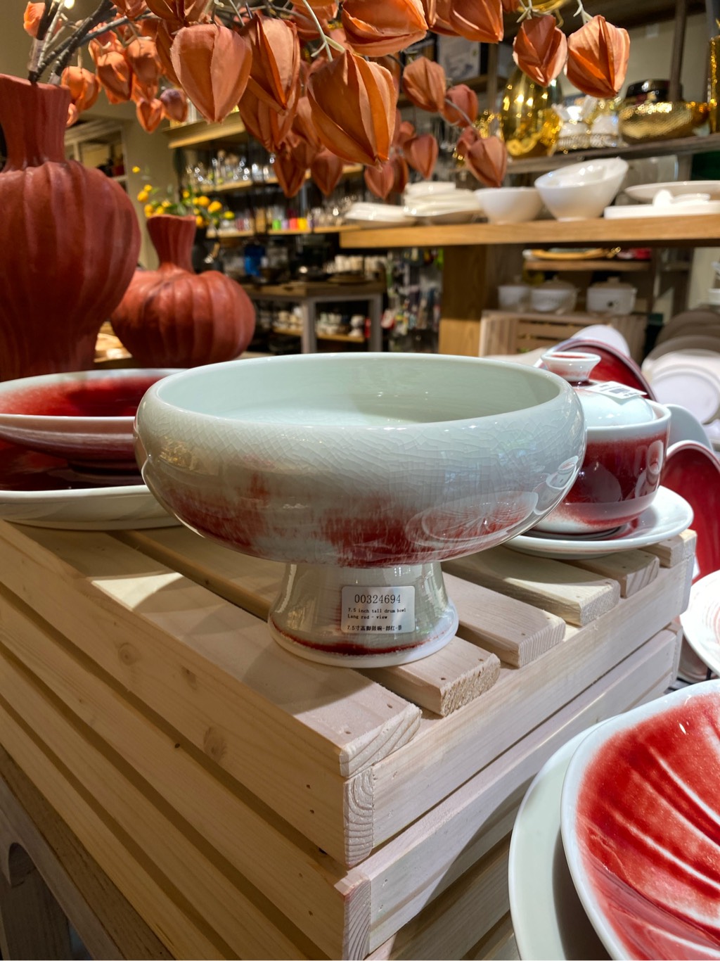 Bát có chân 7.5inch Trăng Đỏ