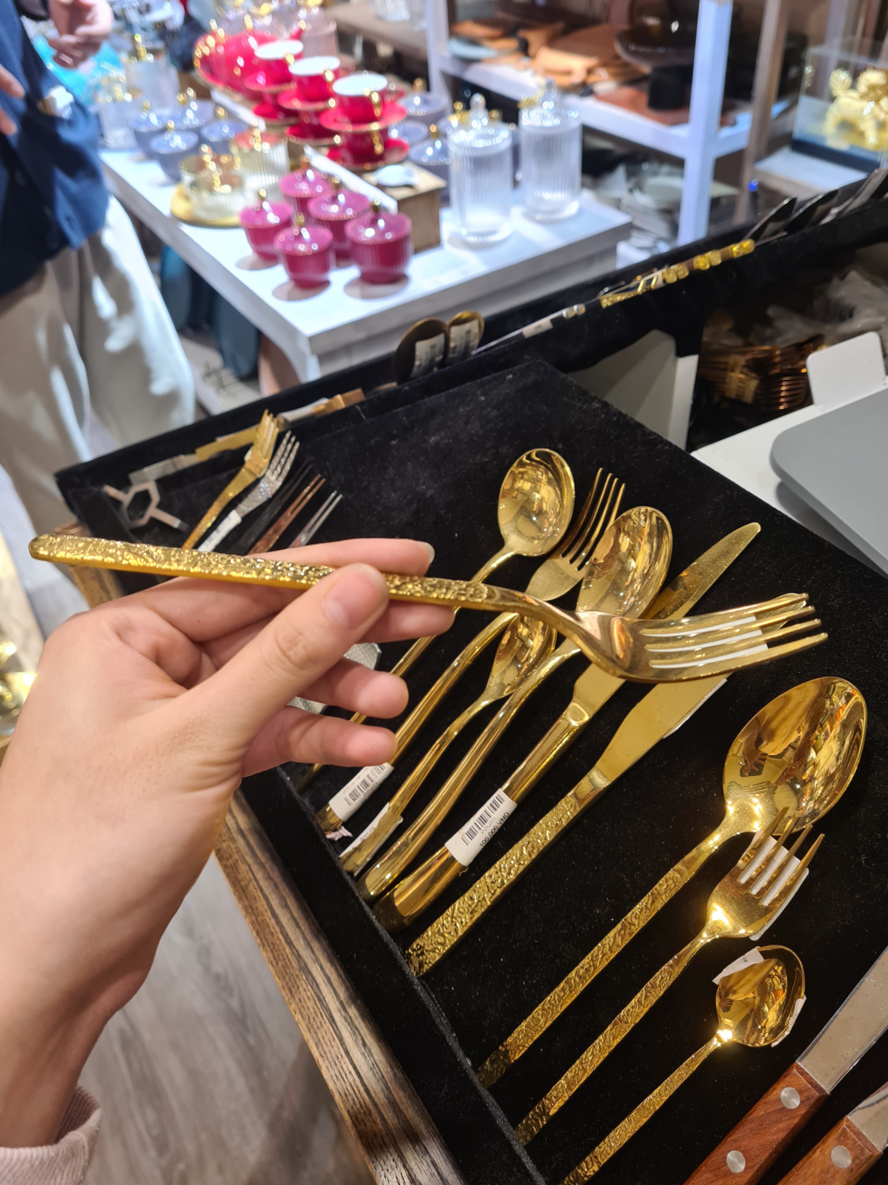 Dao Thìa Dĩa Cán Vân Sần