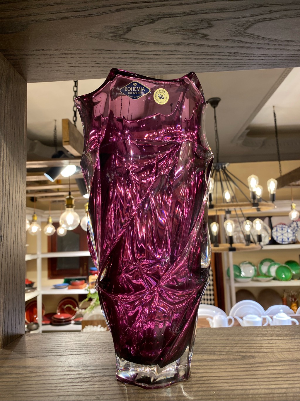 Lọ hoa Flamenco tím 30cm