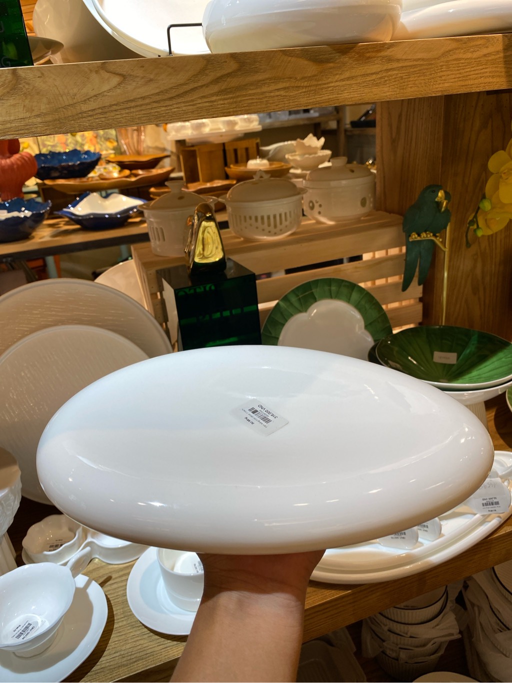 Tấm trắng trơn décor 11inch