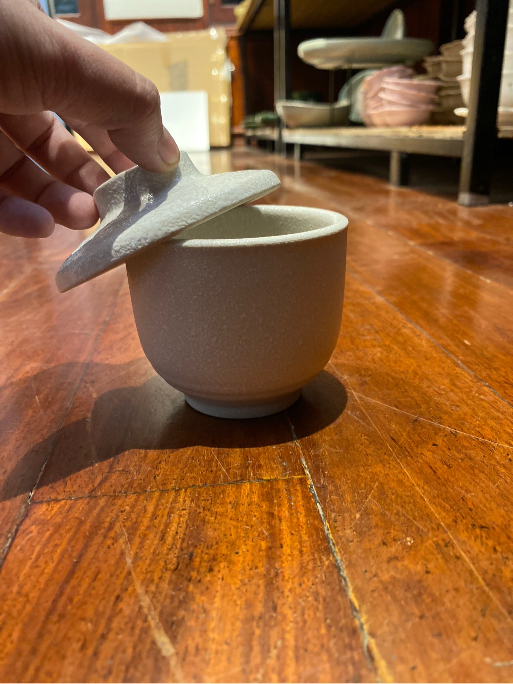 Ly + nắp 8.7x8 cm lộc phát không vệt