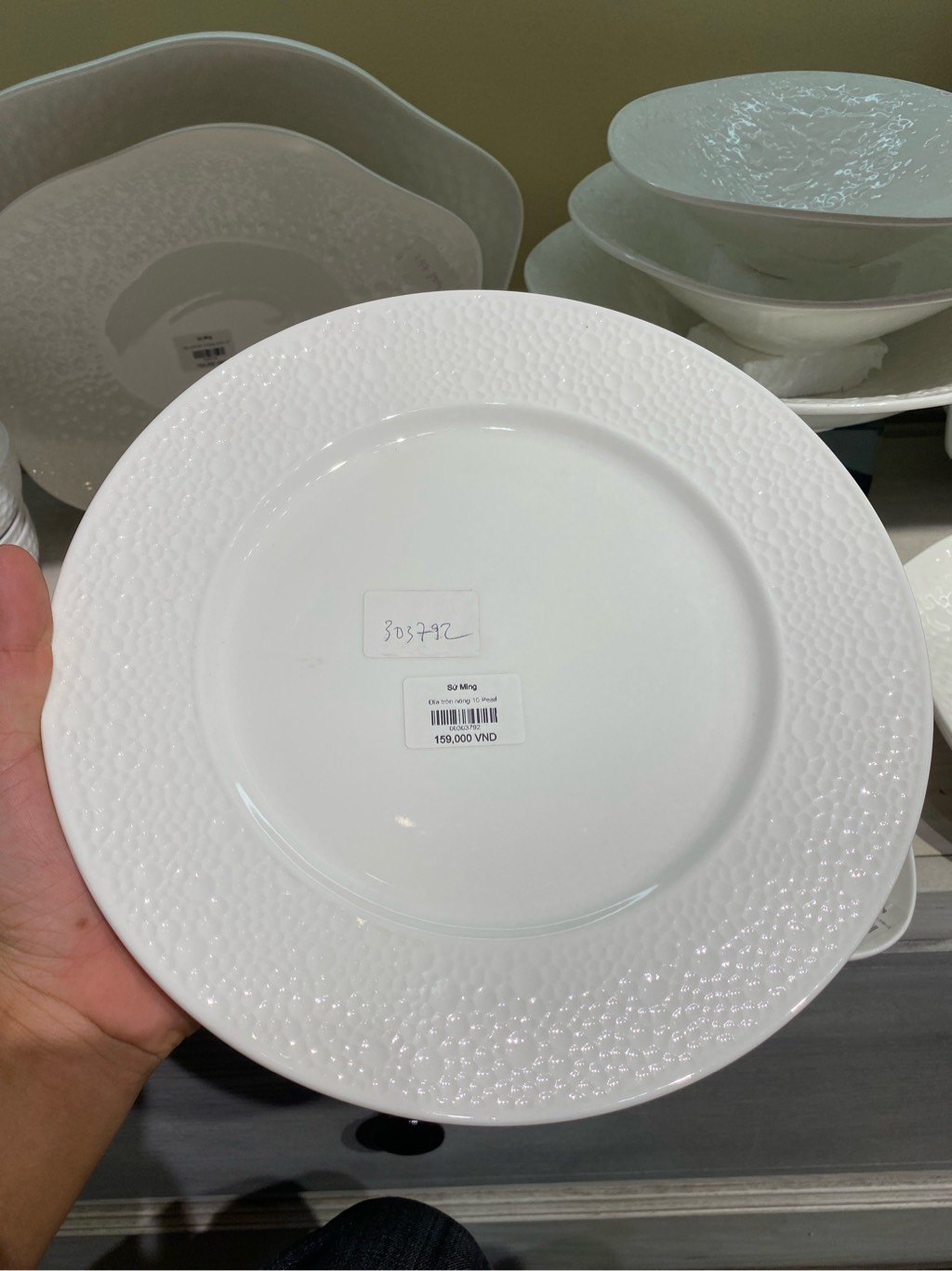 Đĩa tròn nông 10 Pearl