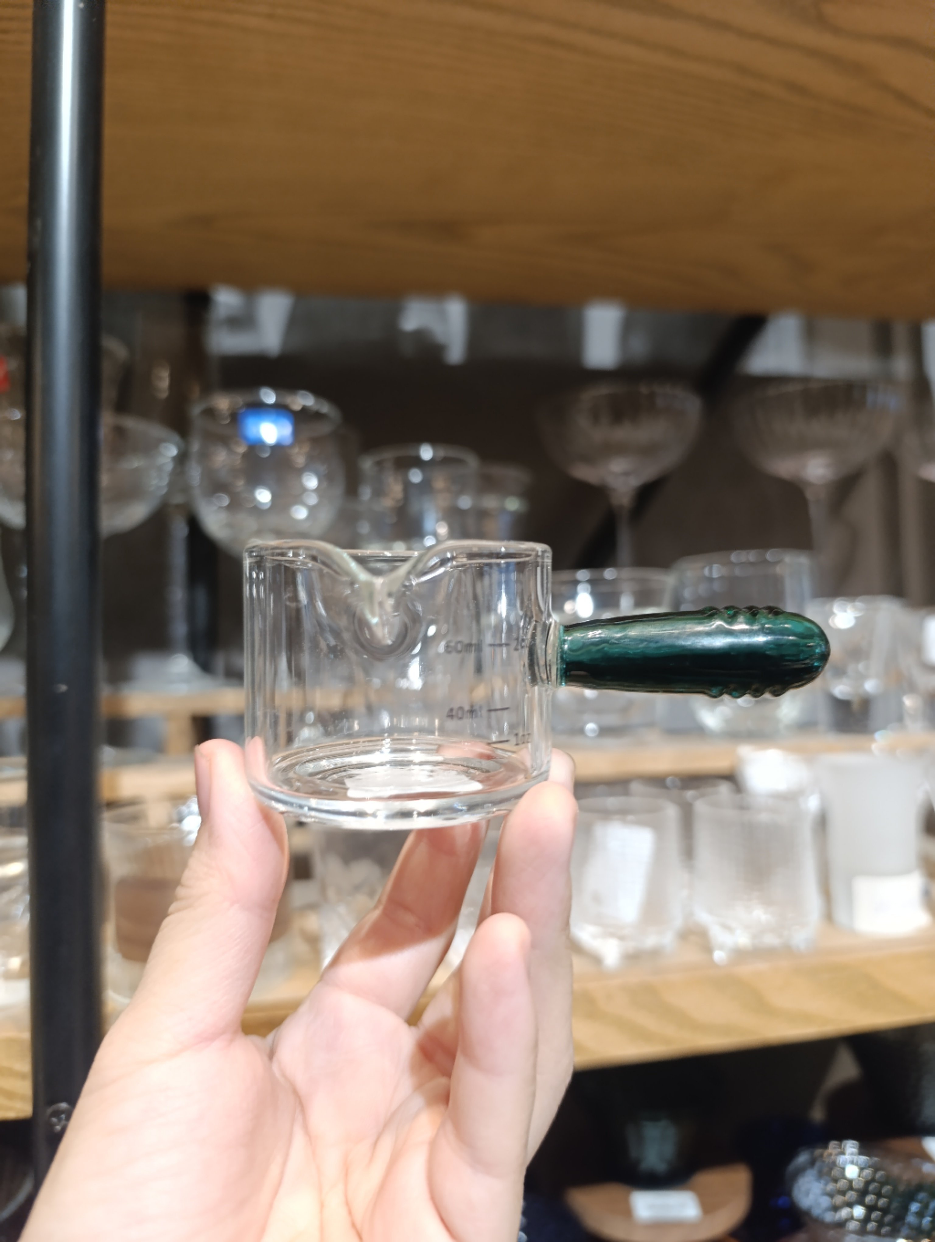 Rót pha chế tay thuỷ tinh