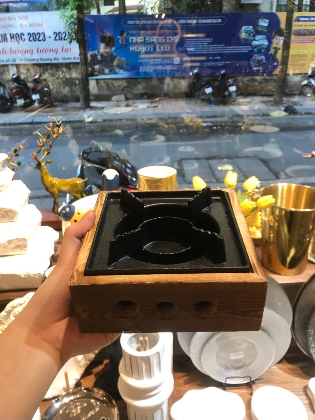 Bếp cồn gang