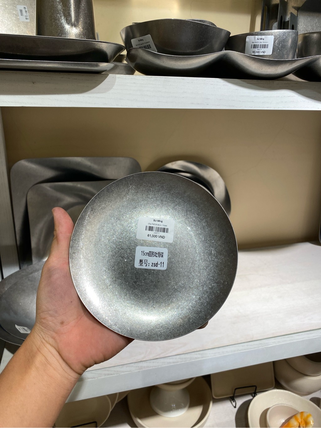 Đĩa INOX tròn 15cm