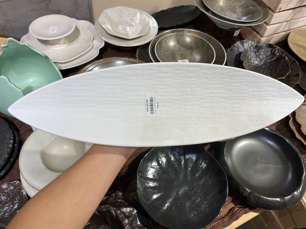 Đĩa lá trắng 43x12x2.3cm