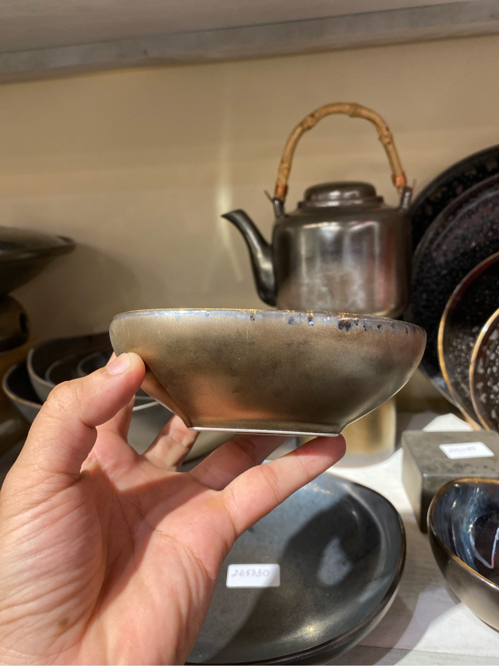 Chén tam giác 5inch mè đen