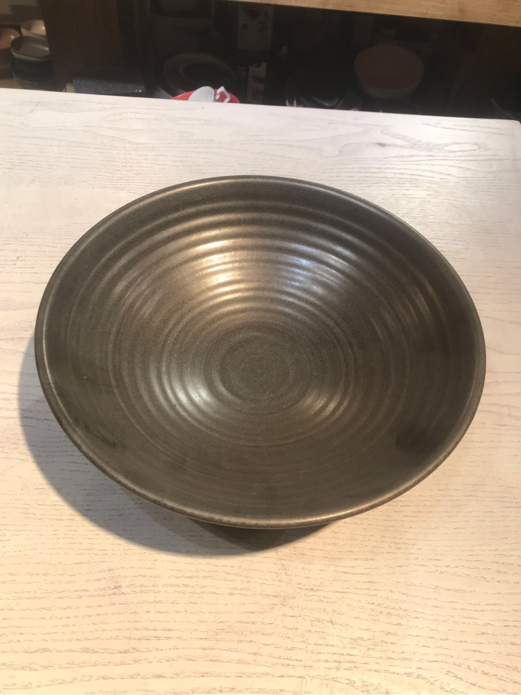 Tô 25x8cm nâu đồng