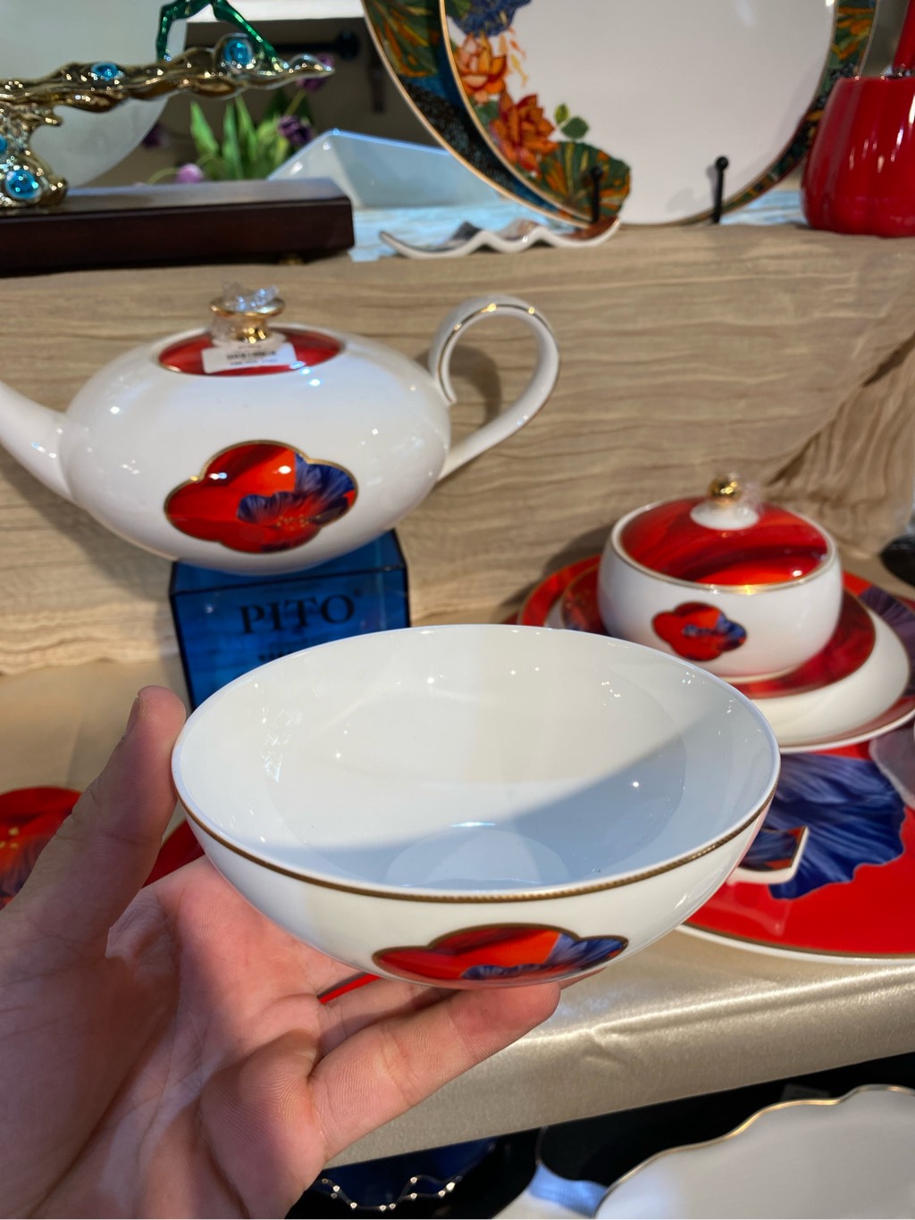 Bát cơm 4.75 hoa đỏ