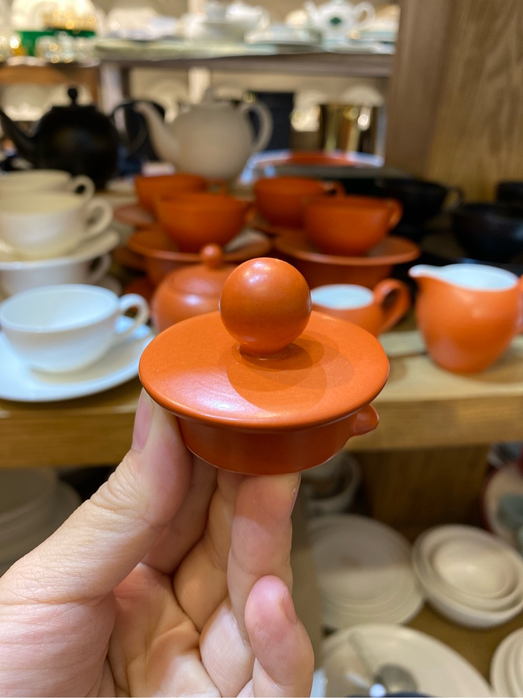 Nắp Ấm trà Kaleidoscope cam