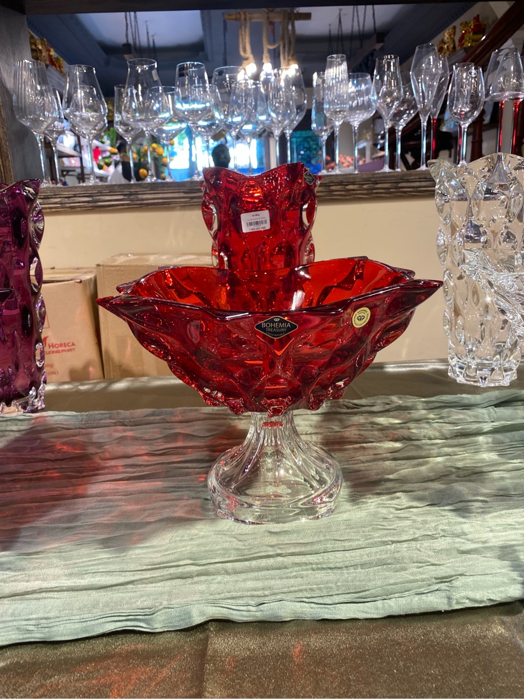 Chân bồng Samba đỏ 30.5cm