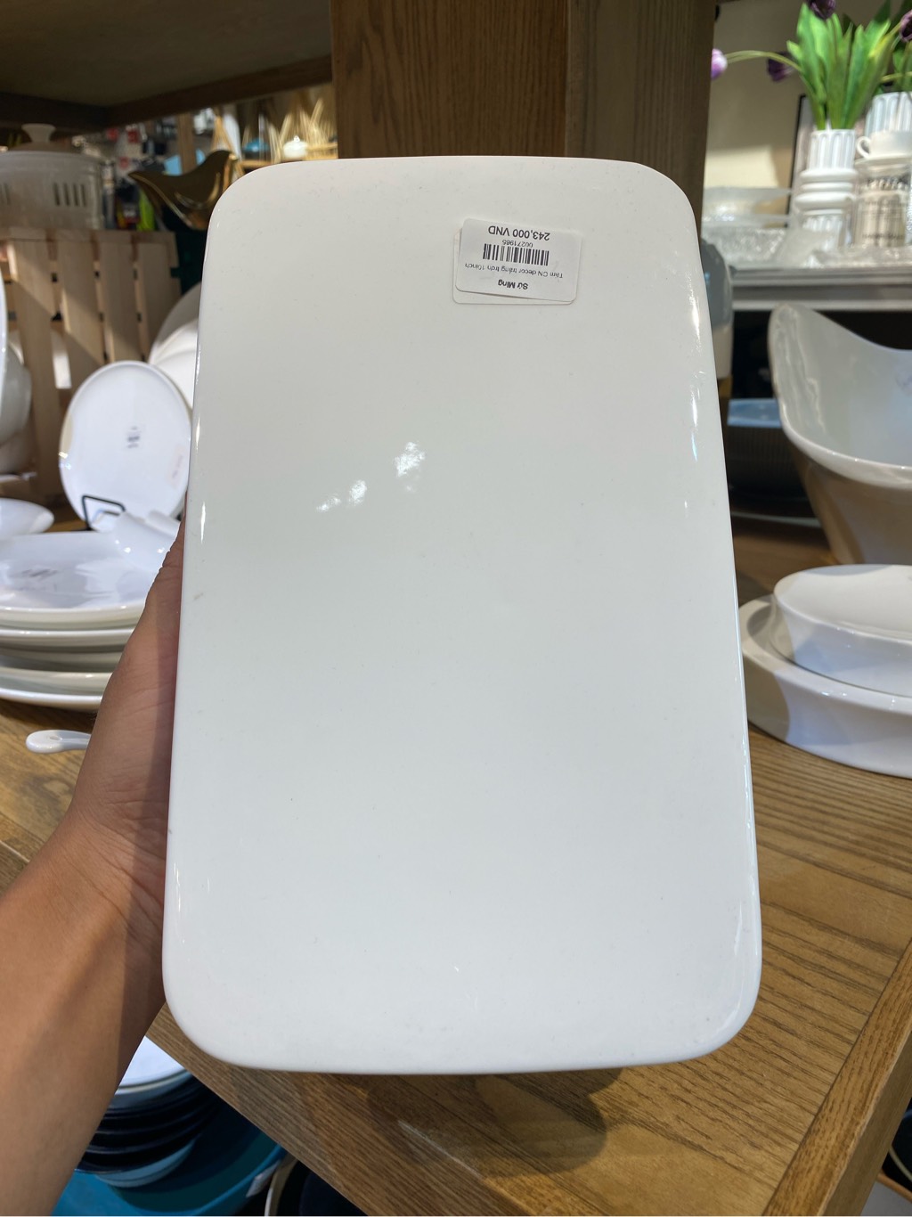 Tấm CN decor trắng trơn 10inch