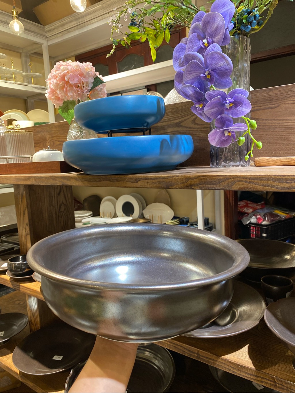 Chậu 12inch Ngọc Trai Đen