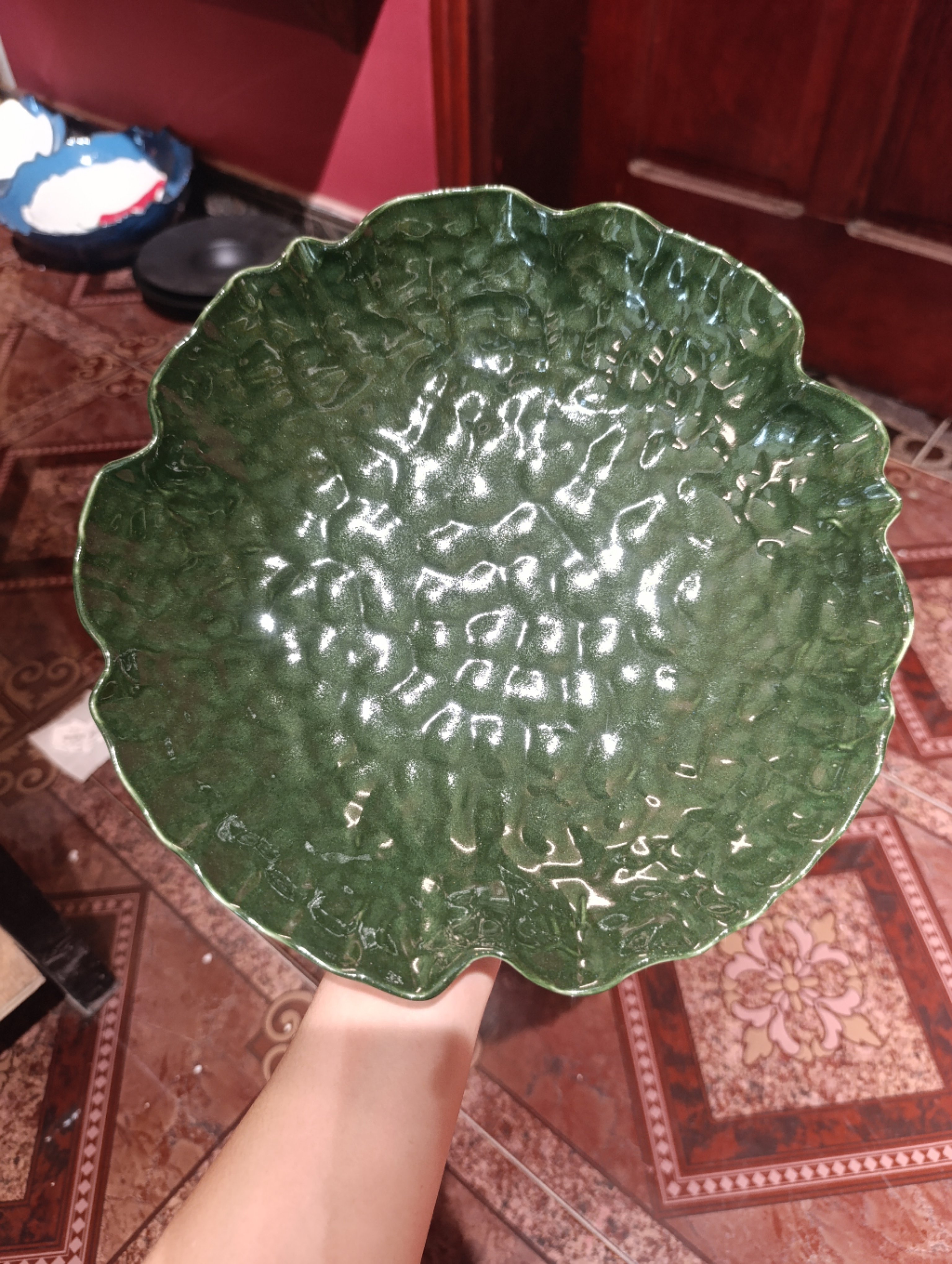 Đĩa sâu 10inch xanh lục