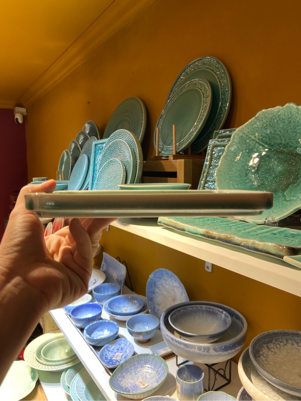 Đĩa CN 19*13cm xanh ngọc