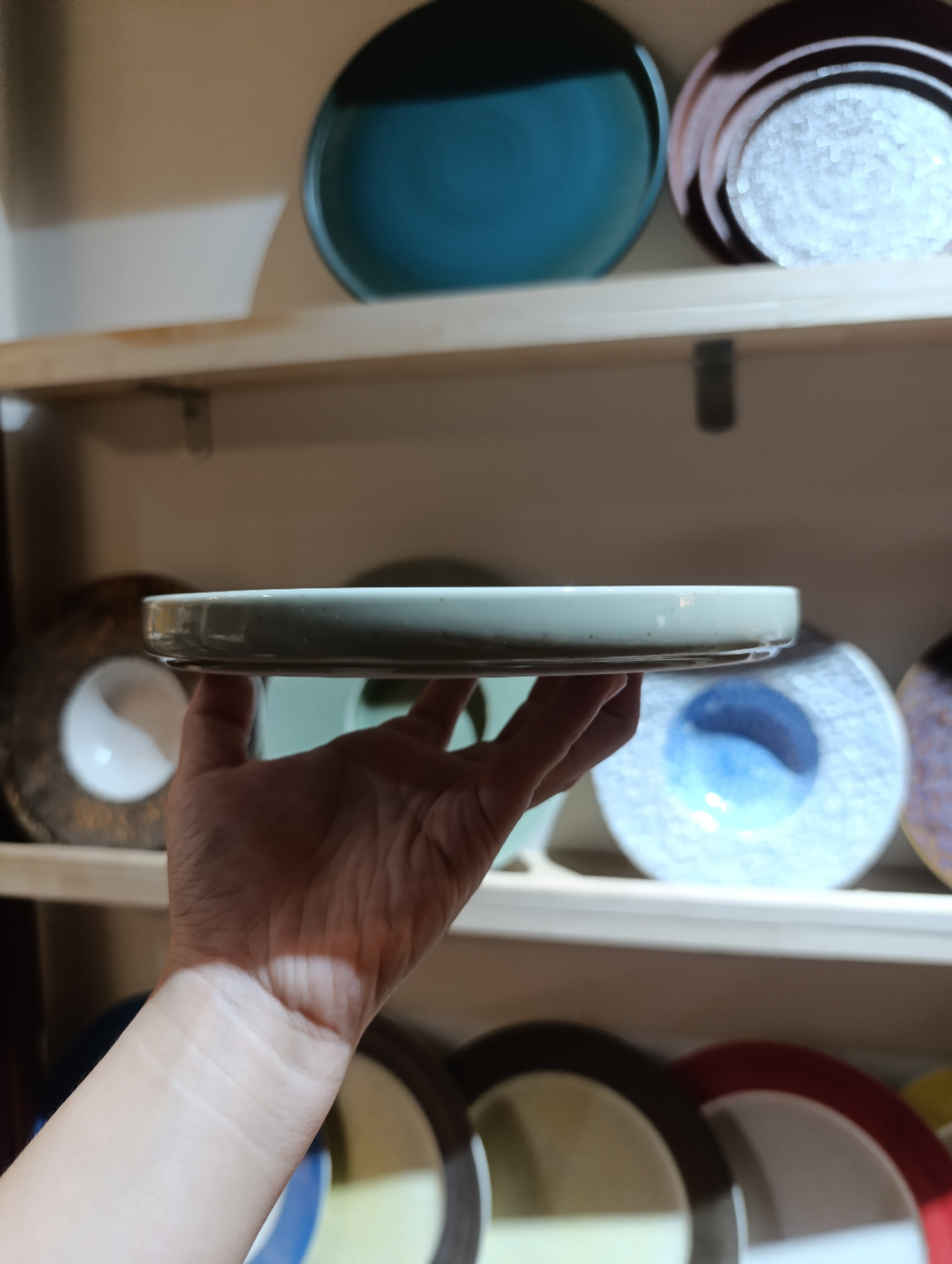 Đĩa tròn VĐ 8.25 inch xanh ngọc