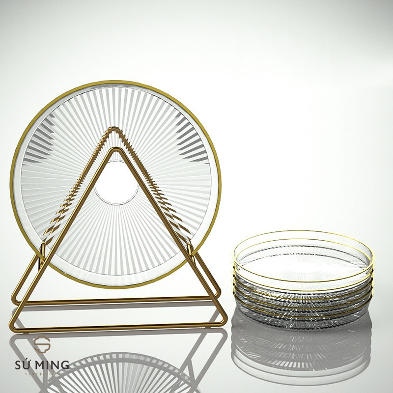 Set 6 Đĩa Có Giá Treo Nhựa