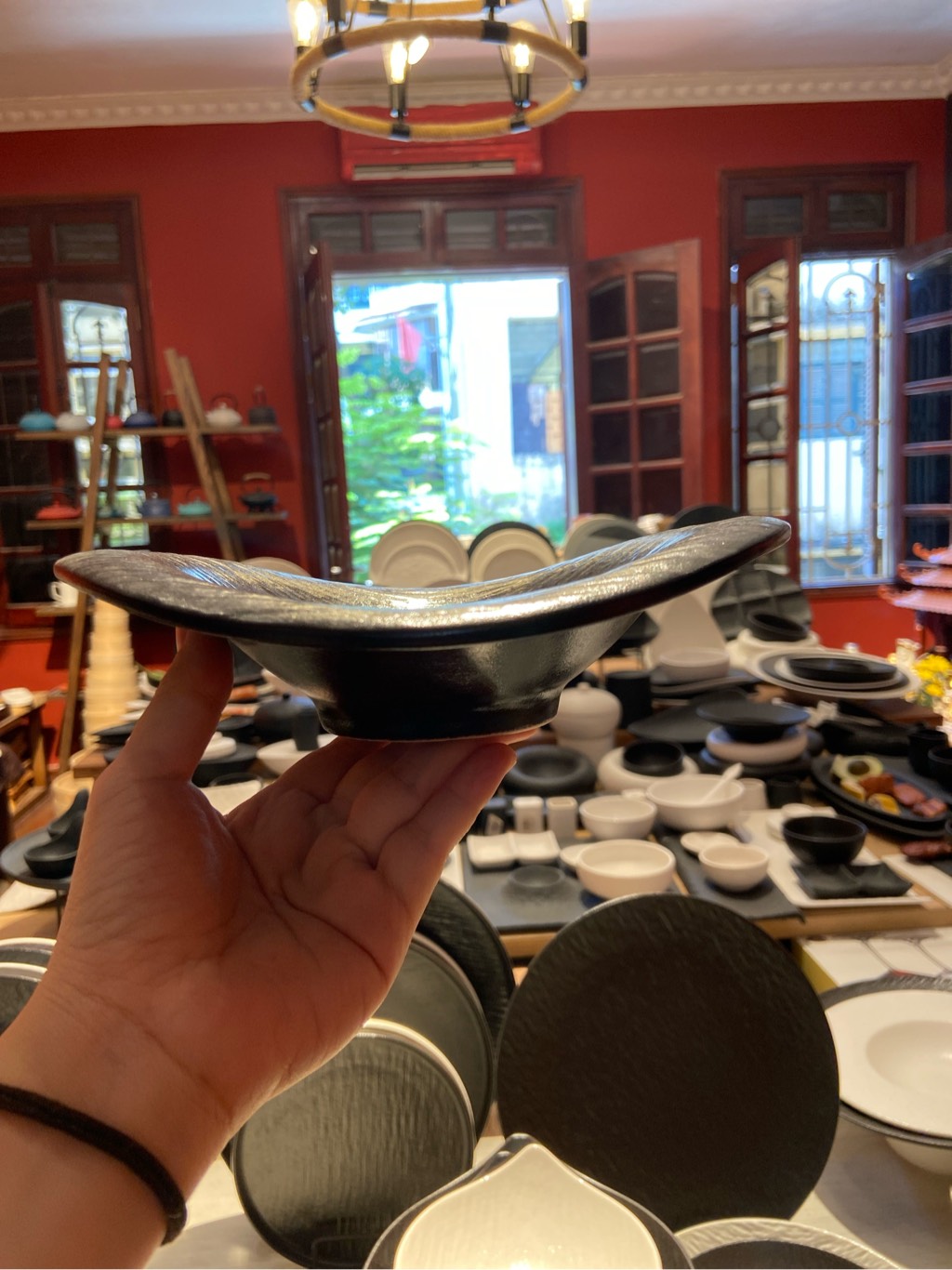 Đĩa cong 20cm đen LP2S-20CD