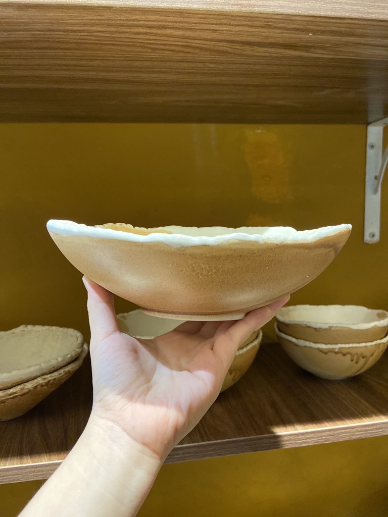 Tô oval 8inch nâu sa mạc