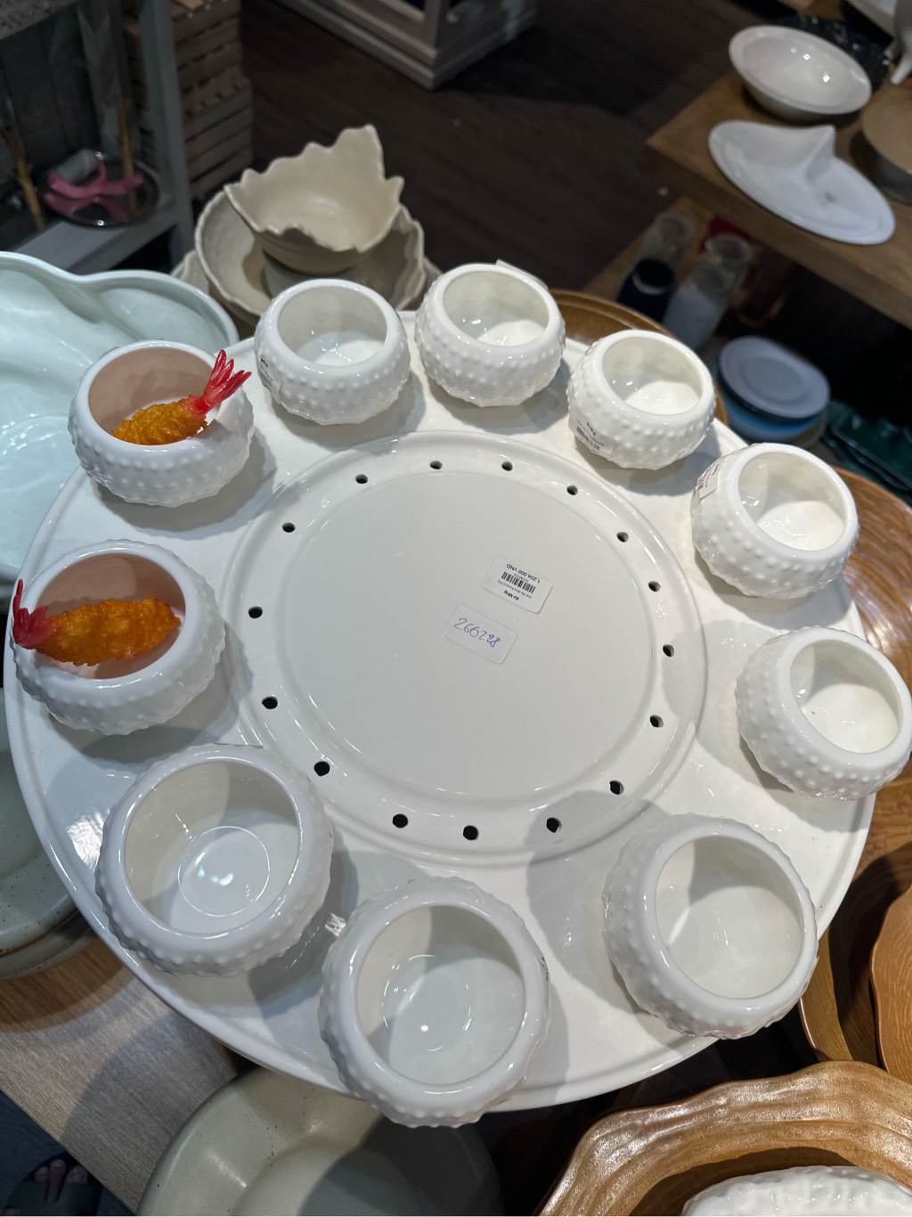 Đĩa tôm hùm(có lỗ) (Trong Bộ 3)