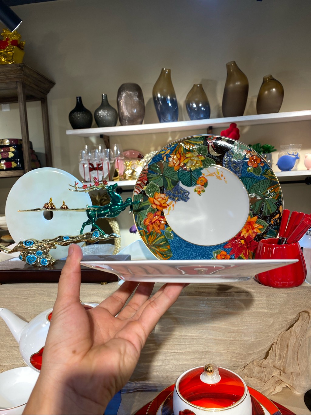 Đĩa nông 22cm tropical