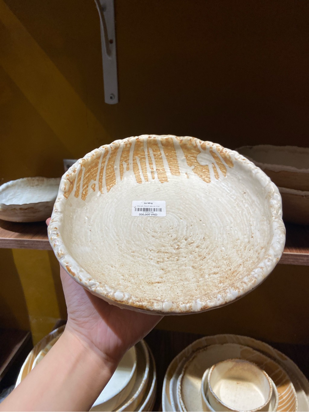 Đĩa sâu 8inch nâu sa mạc