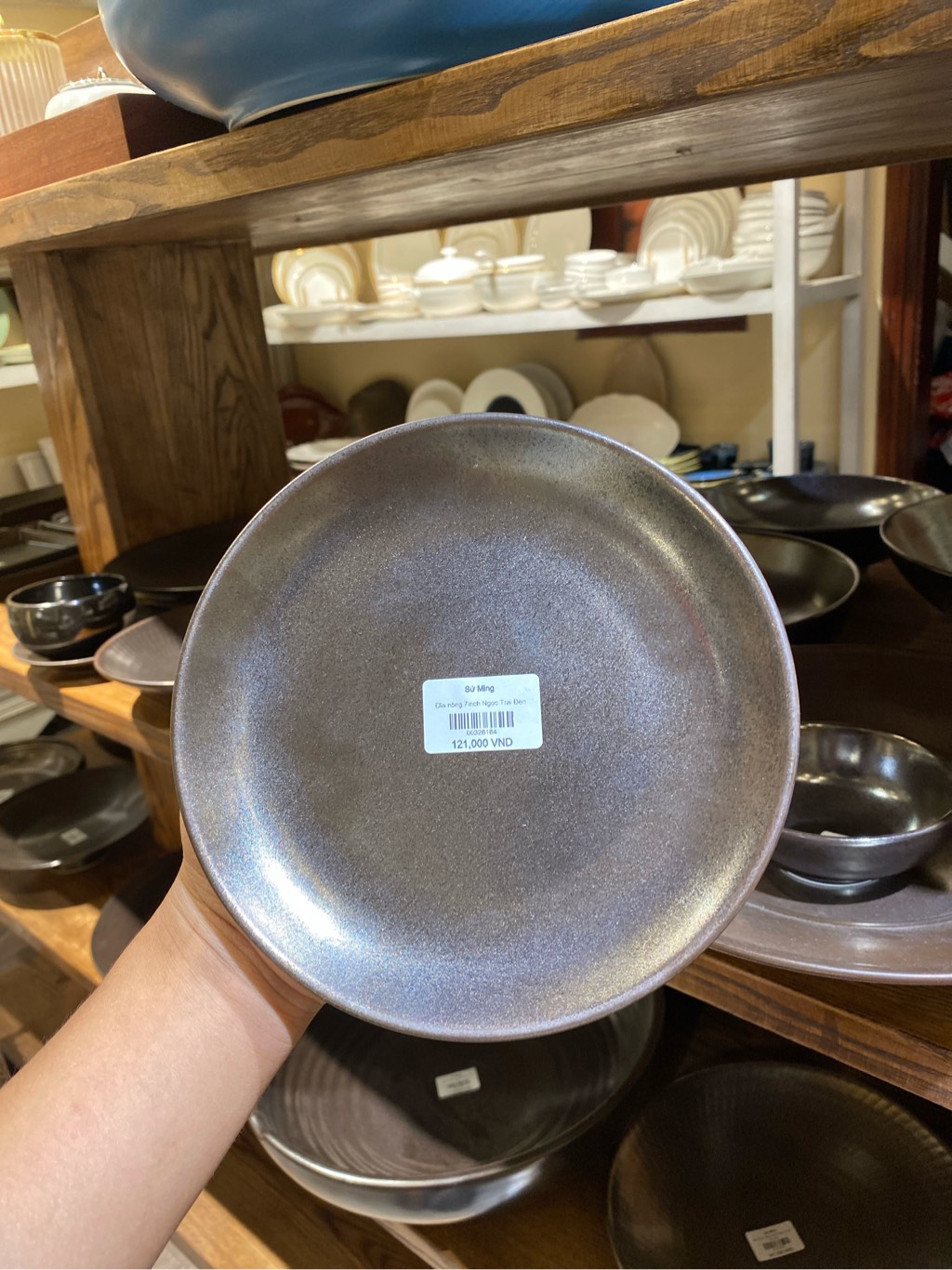 Đĩa nông 7inch Ngọc Trai Đen