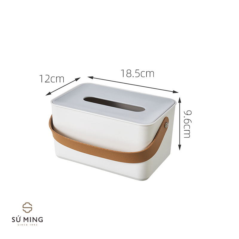 Hộp Giấy Nhựa Quai Da