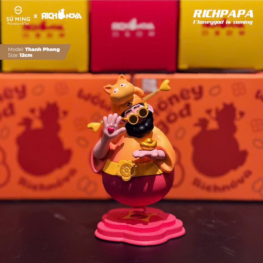 RICHNOVA Tứ Hỷ Thần Tài - 12cm