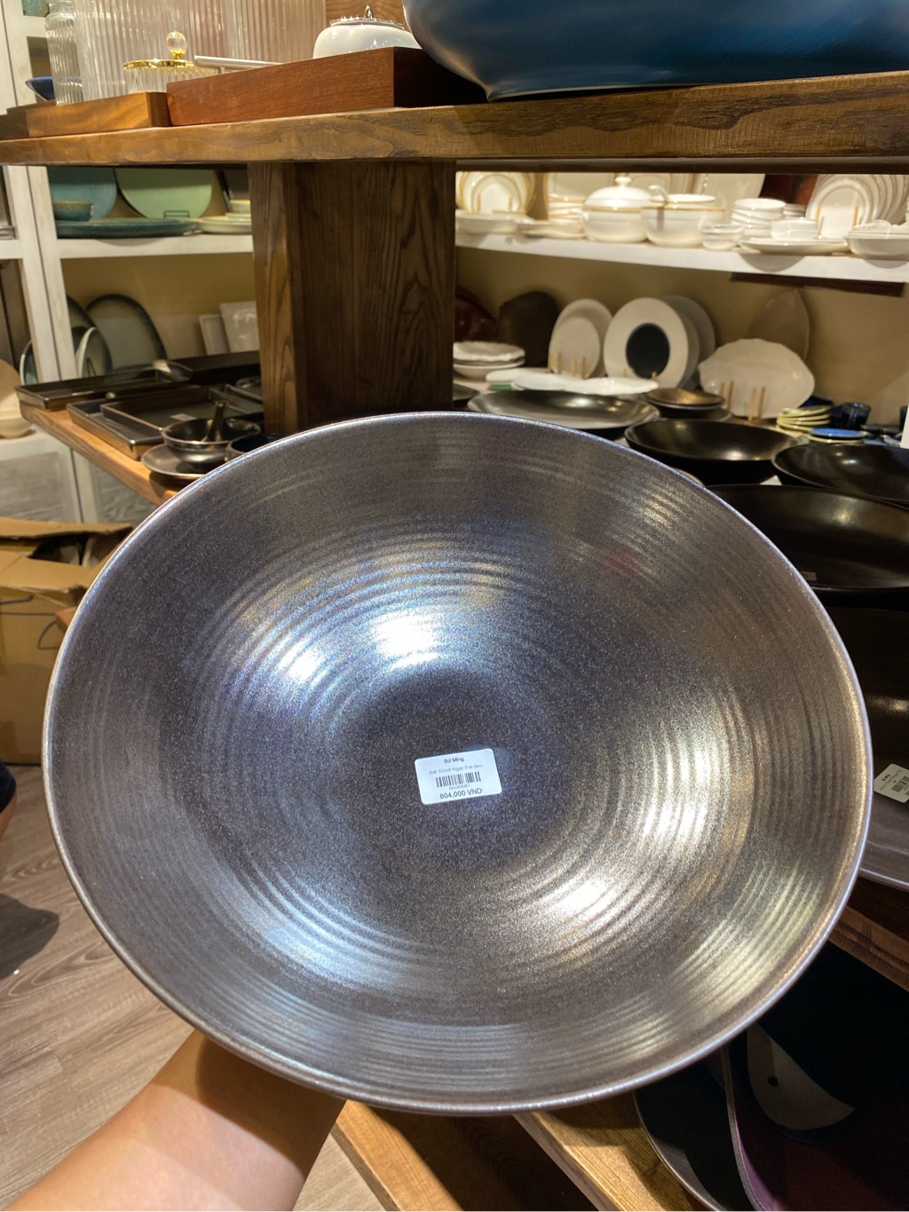 Bát 12inch Ngọc Trai Đen
