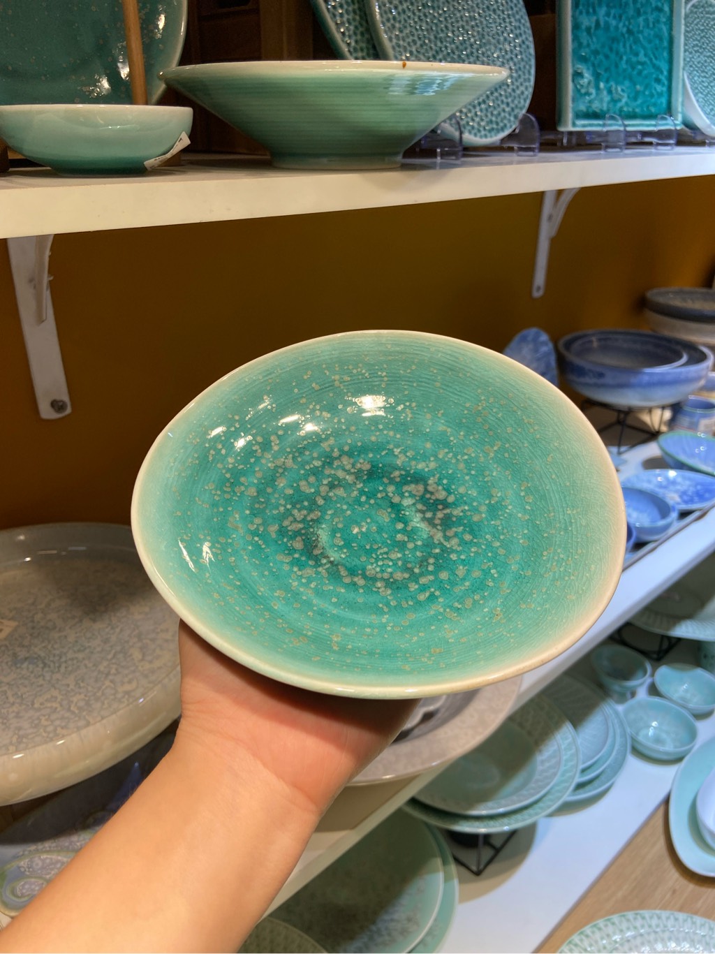 Đĩa sâu méo 7inch xanh ngọc