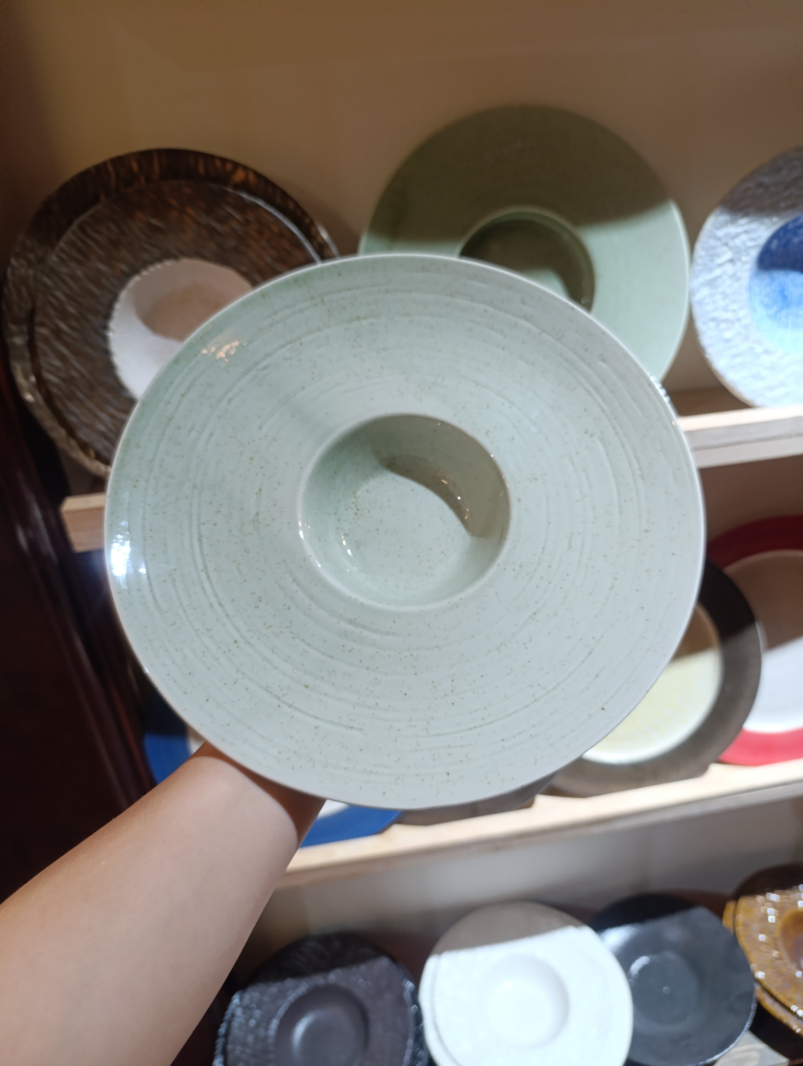 Đĩa soup 10.5inch xanh ngọc