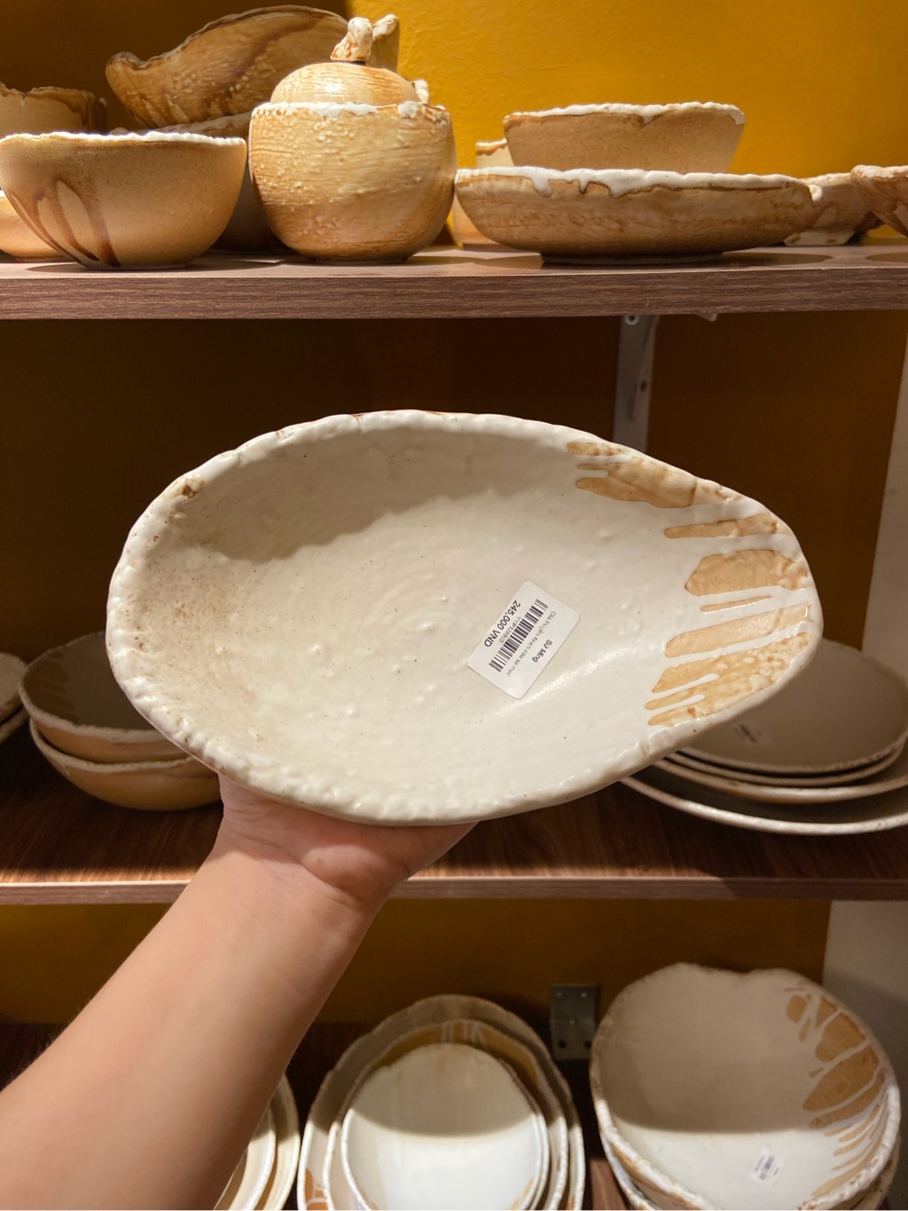 Đĩa thuyền 8inch nâu sa mạc