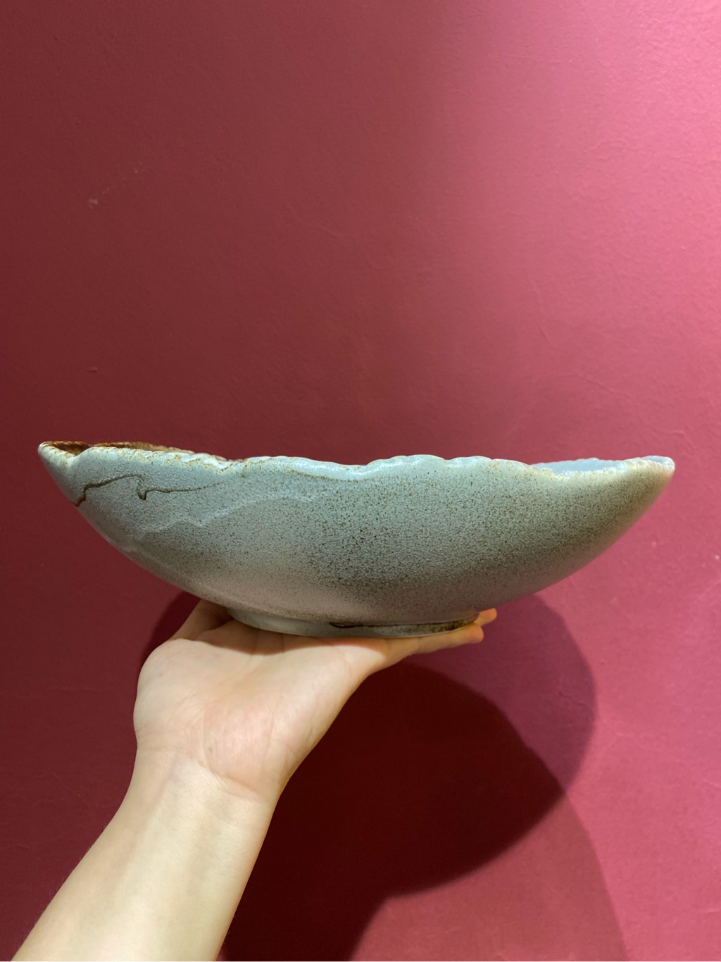 Tô oval 10inch màu ghi