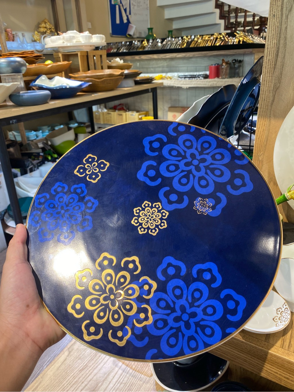 Đĩa bằng 12 snow lotus