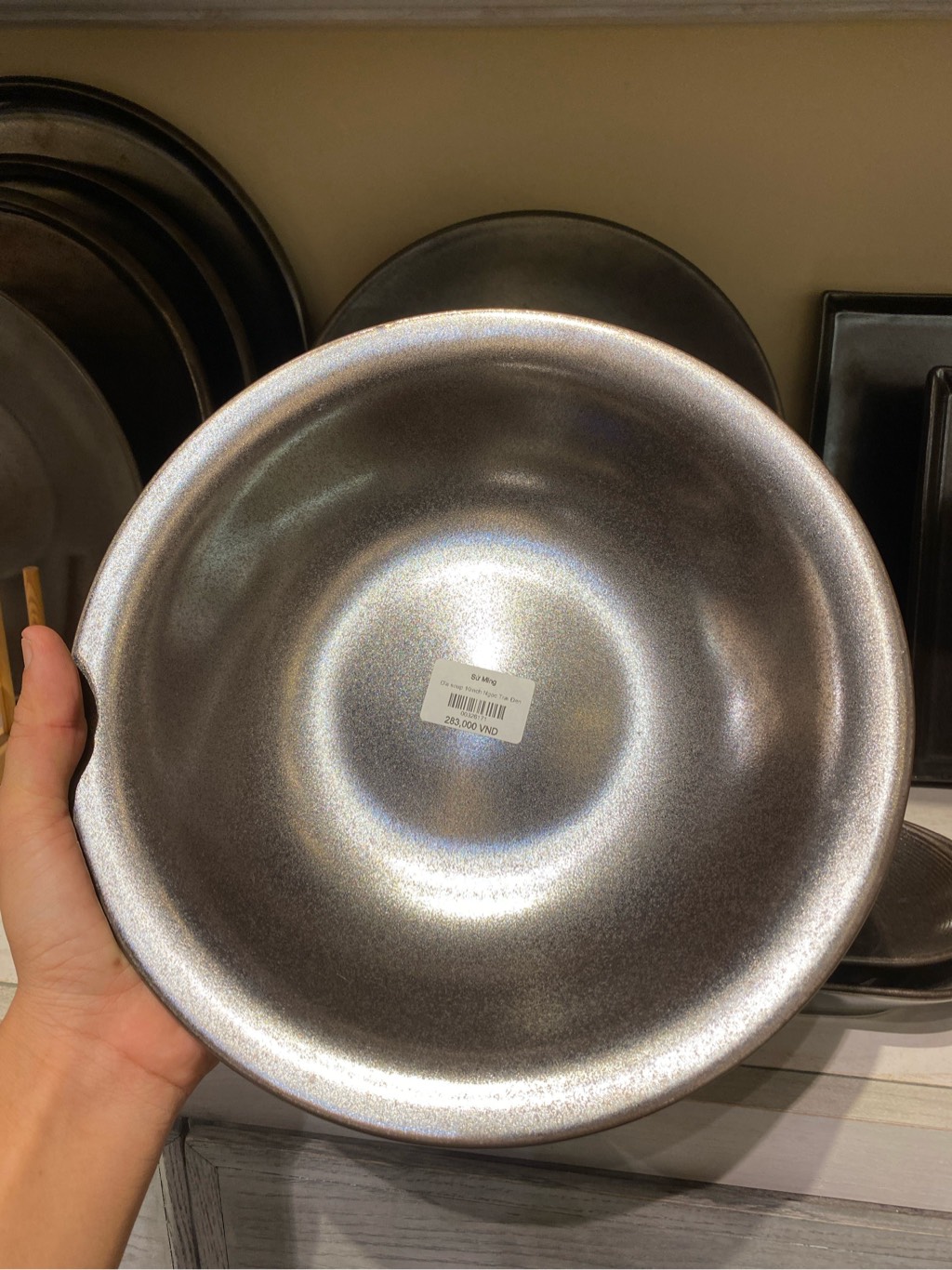 Đĩa soup 10inch Ngọc Trai Đen