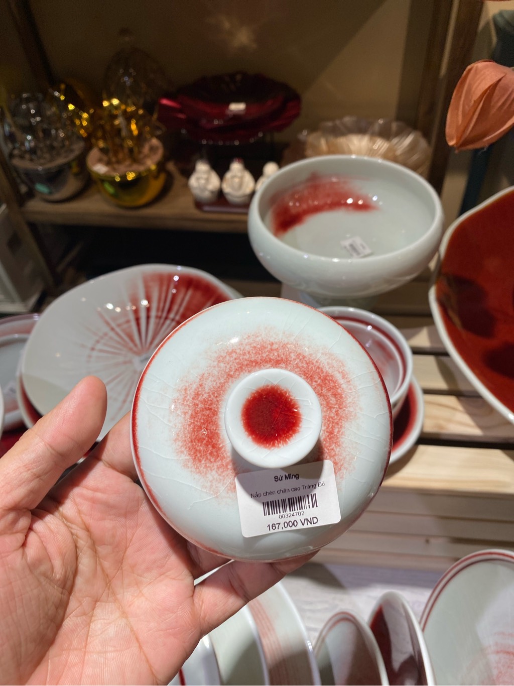 Nắp chén Soup 4.5inch Trăng Đỏ